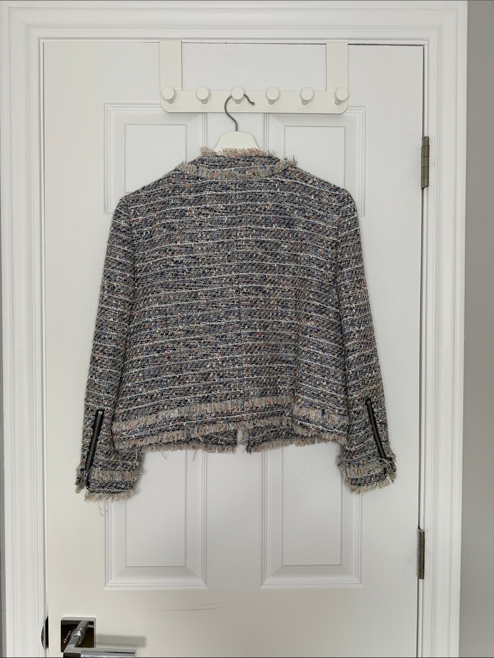 J. Crew Multicolor Tweed Fringe Boxy Jacket - Picture 7 of 10